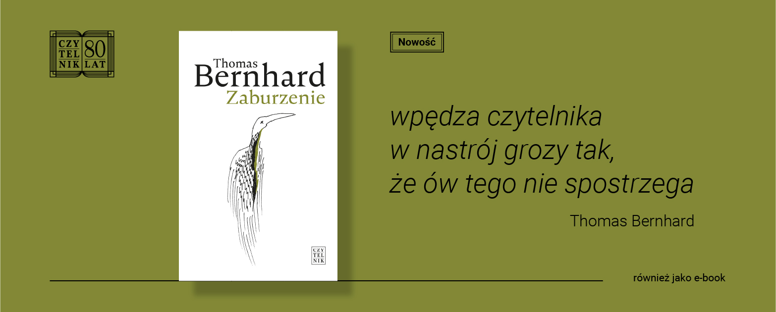 Thomas Bernhard "Zaburzenie" - już w sprzedaży
